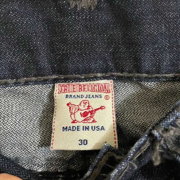 True Religion Late 2000s Dark Double Stitches Super Billy T Jeans - Picture 11 of 11